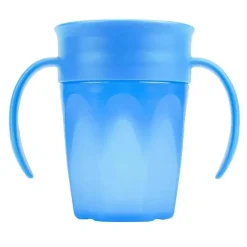 Copo de treinamento sem bico Dr. Brown's Cheers 360, azul