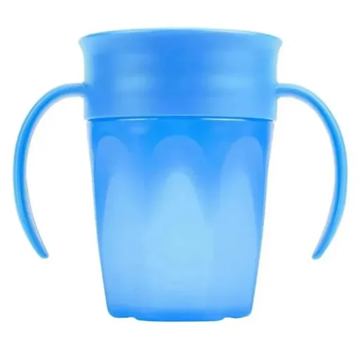 Copo de treinamento sem bico Dr. Brown's Cheers 360, azul