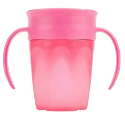 Copo de treinamento sem bico Dr. Brown's Cheers 360, rosa