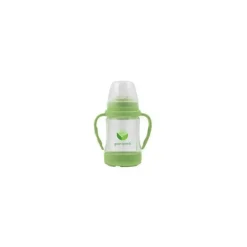 Copo Sip 'n Straw de Vidro de Brotos Verdes - Limão