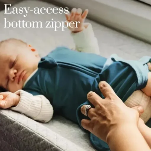 Corujinha - Dream Sleeper Com Swaddle, Verde Mar Profundo, 0/3M