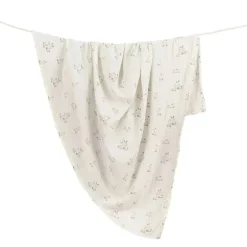 Crane - Bebê 100% Algodão Orgânico Coelhinho Único Envoltório para Bebê