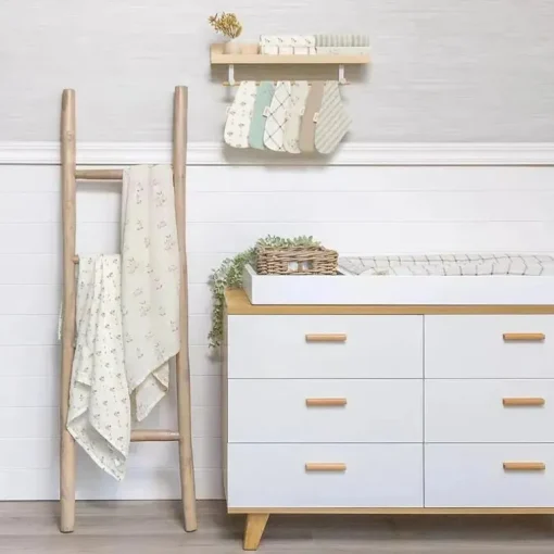 Crane - Bebê 100% Algodão Orgânico Coelhinho Único Envoltório para Bebê