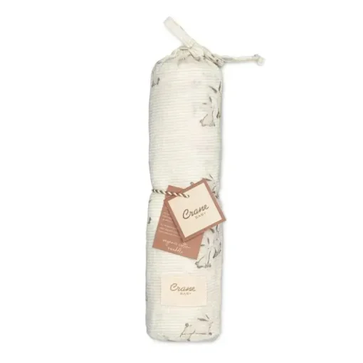 Crane - Bebê 100% Algodão Orgânico Coelhinho Único Envoltório para Bebê