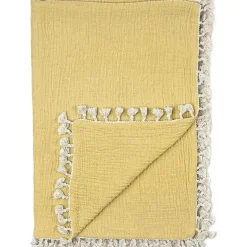 Crane - Cobertor de musselina para bebê, ocre