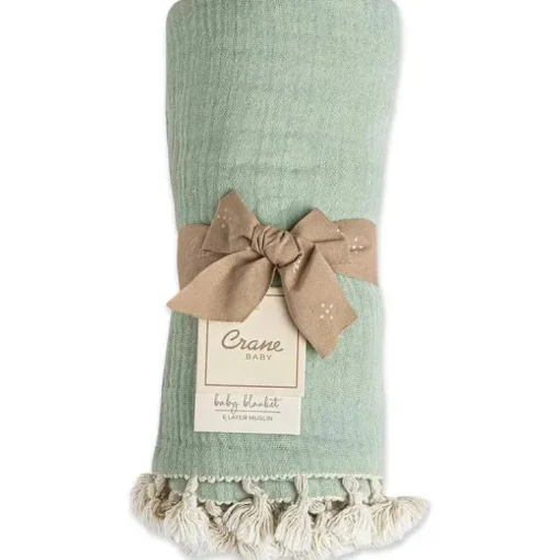 Crane - Cobertor de musselina para bebê, perene