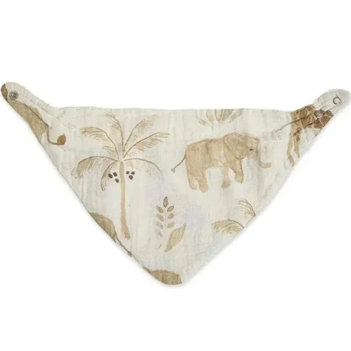 Crane - Conjunto de babadores de musselina macio para bebês 3 unidades, animais de safári