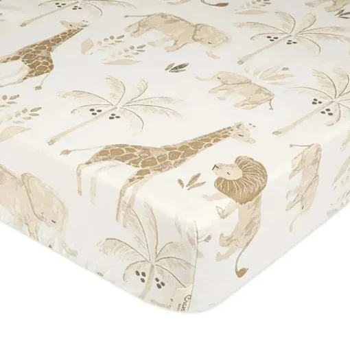 Crane - Lençol de berço de algodão macio para bebês, Animal