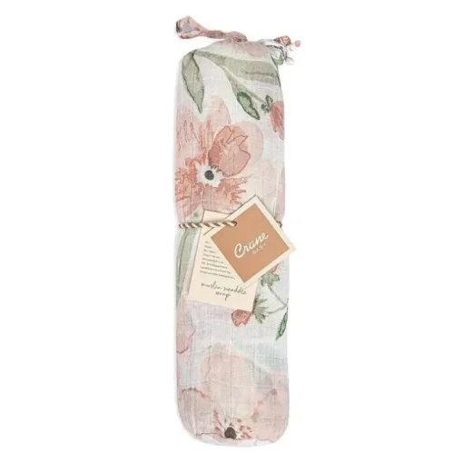 Crane Baby Parker Collection Musselina Swaddle Wraps Estampa Floral