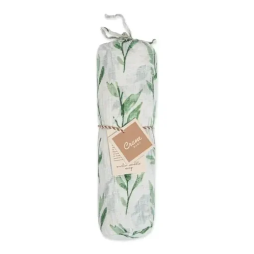 Crane Baby Parker Collection Musselina Swaddle Wraps Folha Estampada