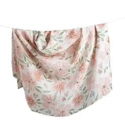 Crane Baby Parker Collection Musselina Swaddle Wraps Estampa Floral