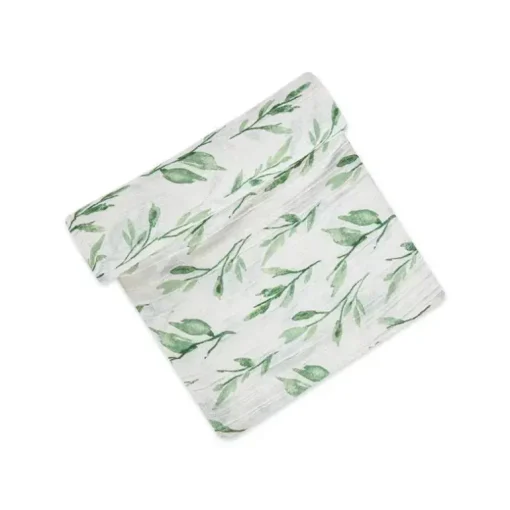 Crane Baby Parker Collection Musselina Swaddle Wraps Folha Estampada