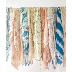 Crane Baby Parker Collection Musselina Swaddle Wraps Folha Estampada