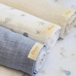 Crane Bedding - Cove 3-Pc. Swaddle Set, Sea Life