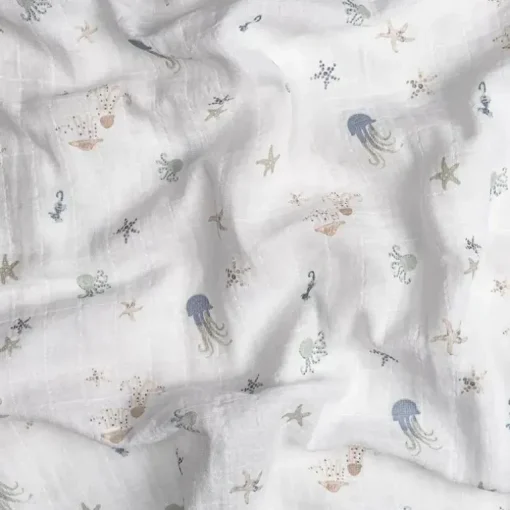 Crane Bedding - Cove 3-Pc. Swaddle Set, Sea Life
