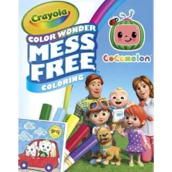 Crayola - Almofada e marcadores para colorir Color Wonder, Cocomelon