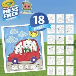 Crayola - Almofada e marcadores para colorir Color Wonder, Cocomelon