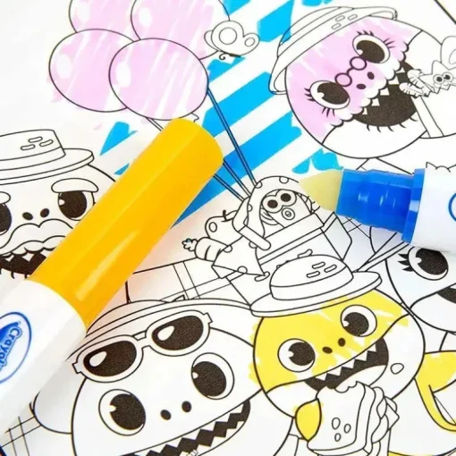 Crayola - Bloco de atividades Color Wonder, Baby Shark