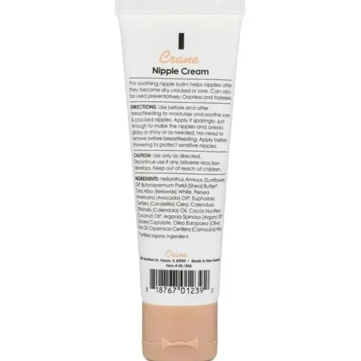 Creme para mamilos Crane com mel de Manuka e óleo de abacate