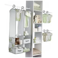 Crianças Delta - Conjunto de armazenamento de berçário com 24 unidades, Dove Grey