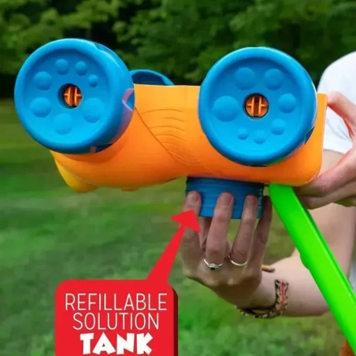 Crianças pequenas - cortador de grama com bolhas sem derramamento, máquina sopradora de bolhas automática