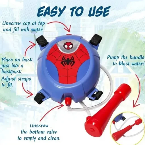 Crianças pequenas - mochilas aquáticas Dsiney, Homem-Aranha