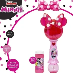 Crianças pequenas - Varinha de bolha musical com luz e som da Disney Minnie Mouse