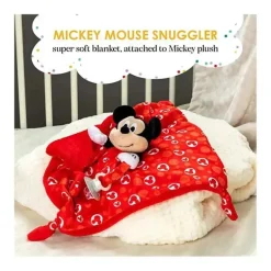 Crianças preferidas – Disney Baby Mickey Mouse pelúcia animal de pelúcia Snuggler Lovey cobertor de segurança