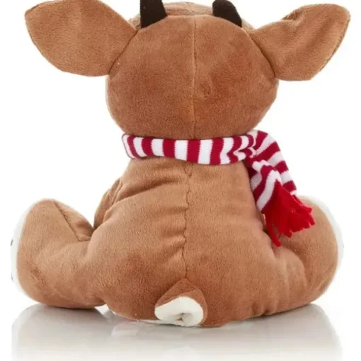 Crianças preferidas - Papai Noel Rudolph, o bicho de pelúcia musical da rena do nariz vermelho, 20 cm
