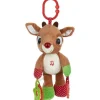Crianças preferidas - Rudolph, a rena do nariz vermelho, brinquedo de atividade de desenvolvimento do mordedor em movimento, 12 polegadas