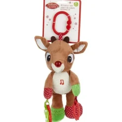 Crianças preferidas - Rudolph, a rena do nariz vermelho, brinquedo de atividade de desenvolvimento do mordedor em movimento, 12 polegadas