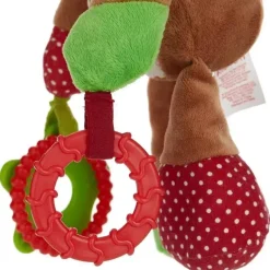 Crianças preferidas - Rudolph, a rena do nariz vermelho, brinquedo de atividade de desenvolvimento do mordedor em movimento, 12 polegadas