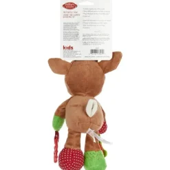 Crianças preferidas - Rudolph, a rena do nariz vermelho, brinquedo de atividade de desenvolvimento do mordedor em movimento, 12 polegadas