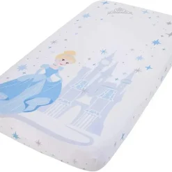 Crown Crafts - Lençol para berço fotográfico Disney Cinderalla