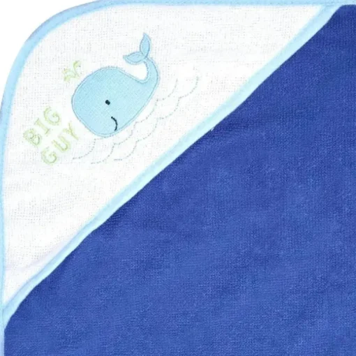 Cudlie - 3 Pk Toalha com Capuz Enrolada/Cardá-la, Big Guy Whale