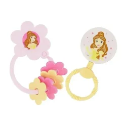 Cudlie - 2 unidades de chocalho de personagem Disney Bella