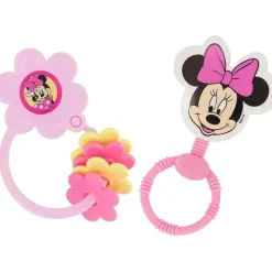 Cudlie - 2 unidades de chocalho e chaveiro em forma de personagem da Disney Minnie Mouse