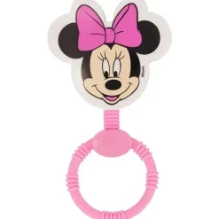 Cudlie - 2 unidades de chocalho e chaveiro em forma de personagem da Disney Minnie Mouse