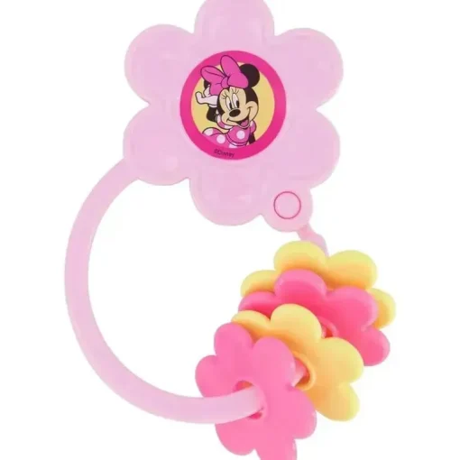 Cudlie - 2 unidades de chocalho e chaveiro em forma de personagem da Disney Minnie Mouse