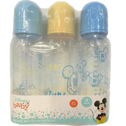 Cudlie - 3 unidades de garrafas Disney Mickey Mouse de 9 onças, próxima aventura