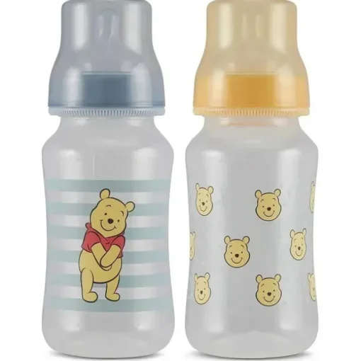 Cudlie - 2 unidades de garrafas, rostos e pontos do Winnie The Pooh 11 onças