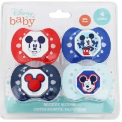 Cudlie - Chupeta 4Pk Disney Mickey Mouse Baby Boy