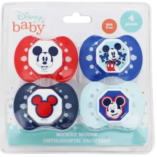 Cudlie - Chupeta 4Pk Disney Mickey Mouse Baby Boy
