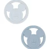 Cudlie - Conjunto de brinquedos com mordedor de silicone Disney 2Pk para bebês
