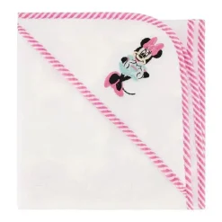 Cudlie - Disney Baby Girl 2Pk Toalhas com Capuz Enroladas/Cardões, Minnie Mouse