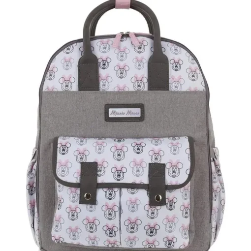Cudlie - Mochila para fraldas Disney Baby Minnie com bolso deslizante