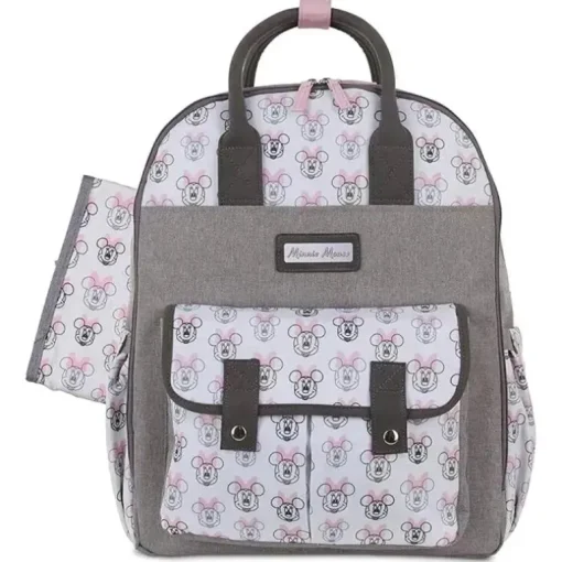 Cudlie - Mochila para fraldas Disney Baby Minnie com bolso deslizante