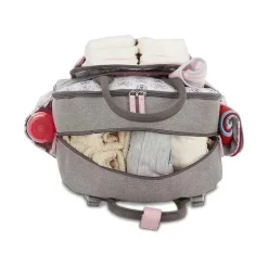 Cudlie - Mochila para fraldas Disney Baby Minnie com bolso deslizante