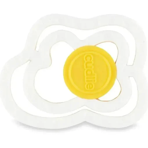 Cudlie - Mordedor de silicone de grau alimentício 2Pk, ovos e bacon