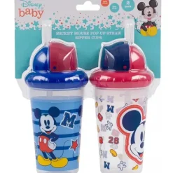 Cudlie - 2Pk Disney Mickey Mouse Straw Sipper, Mickey 28